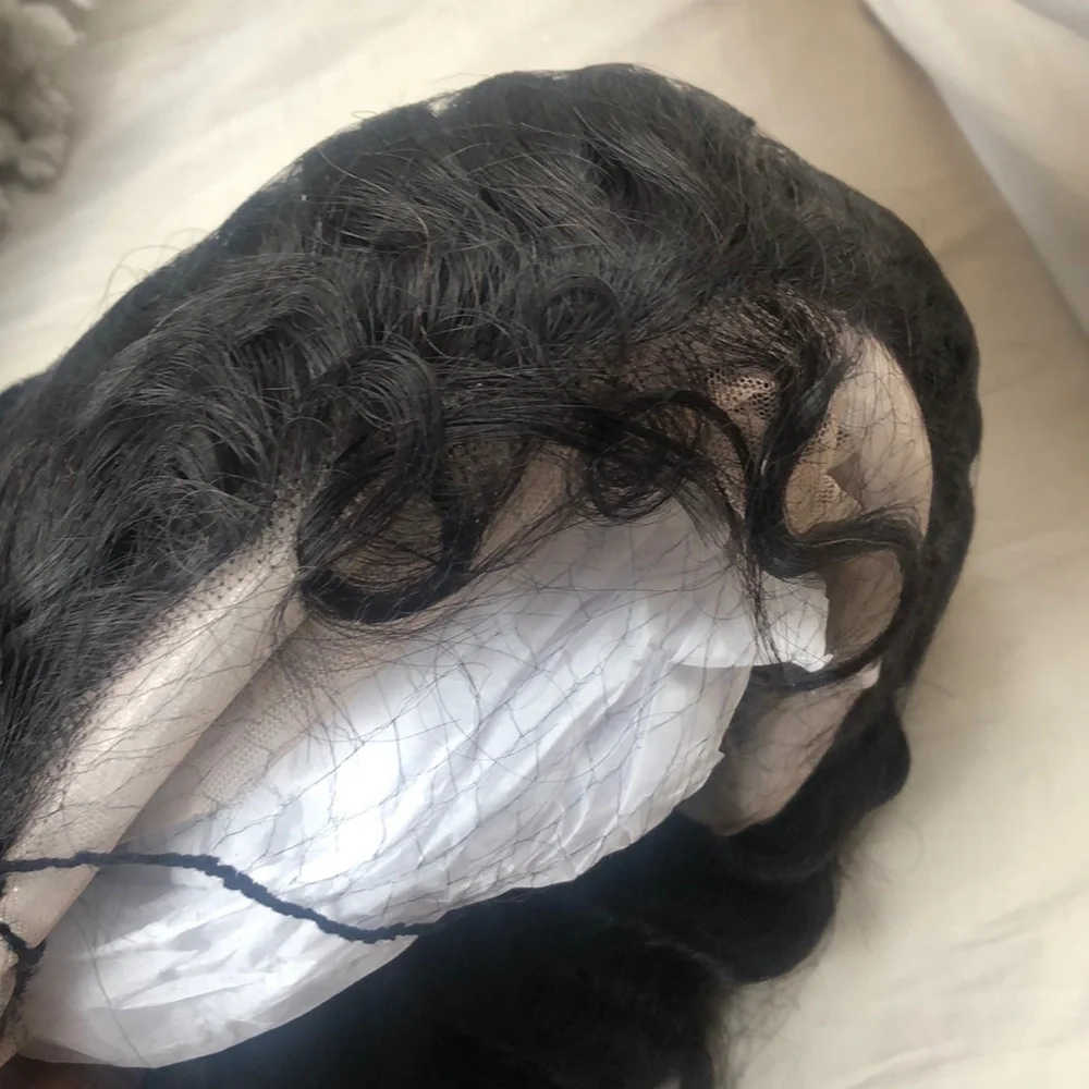 22”  100% HUMAN BRAZILIAN DEEP WAVE  LACEFRONT WIG